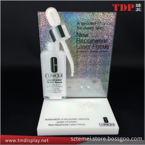 factory wholesale custom skin care makeup holder acrylic cosmetic display stand for girls makeup